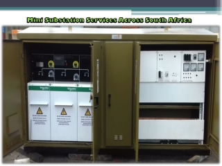 Mini Substation Services Across South Africa