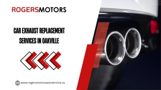 Car Exhaust Replacement Services in Oakville
