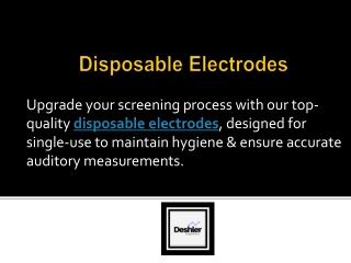 Disposable Electrodes