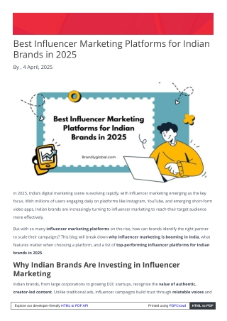 Best Influencer Marketing Platforms for Indian Brands in 2025