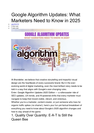 Google Algorithm Updates