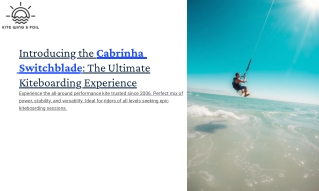 Cabrinha Switchblade 2025 – The Ultimate Kiteboarding Kite for All Riders