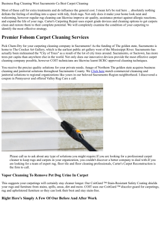 Carpet Cleansing By Carpet Professionals