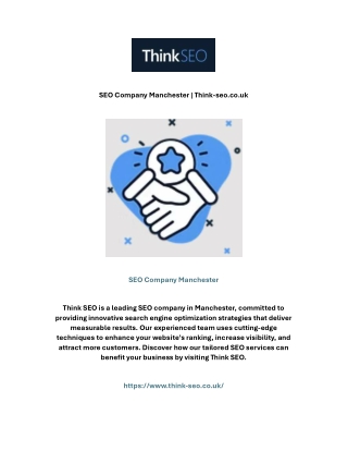SEO Company Manchester | Think-seo.co.uk