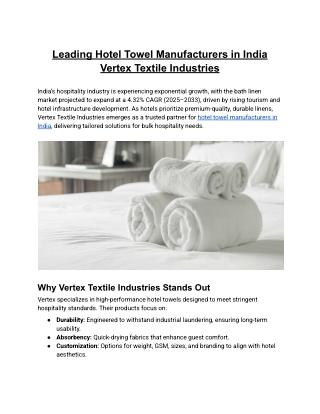 Leading_Hotel_Towel_Manufacturers_in_India_Vertex_Textile_Industries