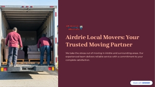 Airdrie Local Movers