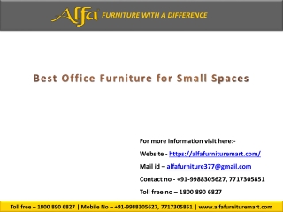Best Office Furniture for Small Spaces