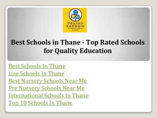 Best Schools in Thane - Top Rated Schools for Quality Education