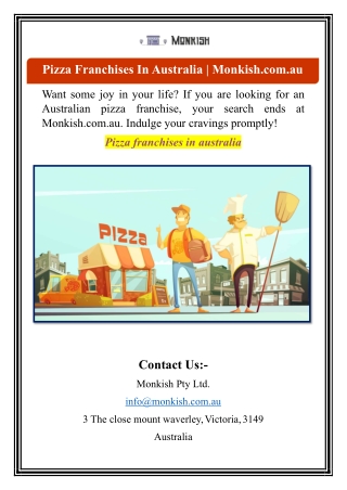 Pizza Franchises In Australia | Monkish.com.au