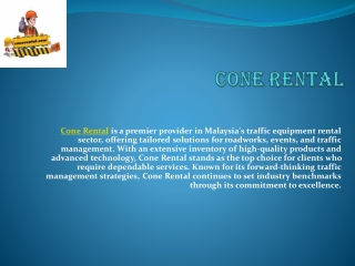 Cone Rental