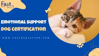 Emotional Support Dog Certification Presentation