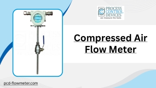 Digital Air Flow Meter for Compressed Air Systems - PCD Flowmeter