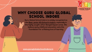 Explore the Best Senior KG School in Indore – Guru Global School