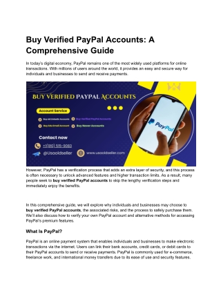 What are the top 5 sites to buy verified cash app and paypal accounts