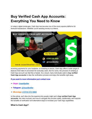 What are the top 5 sites to buy verified cash app and paypal accounts