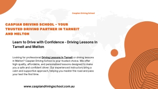 Professional Driving Lessons in Tarneit & Melton | Manual Driving Instructor