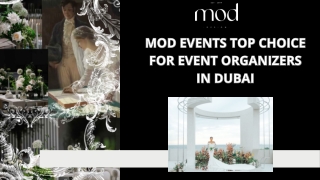 Mod Events Top Choice for Event Organizers in Dubai