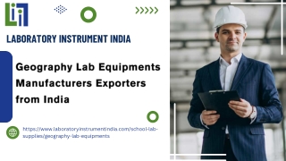Geography Lab Equipments Manufacturers Exporters from India