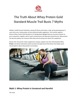 Whey Protein Myths Busted by Muscle Trail