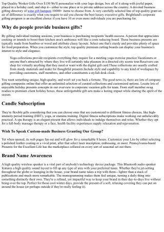 Business Gifts And Corporate Gift Concepts To Wow Clients And Staff Members