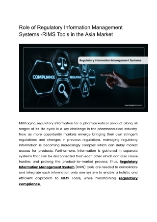 Pharma RIMS Software