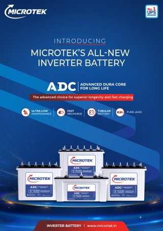 MICROTEK’S ALL NEW INVERTER BATTERY