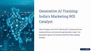 How Generative AI Training Fuels Marketing ROI in India
