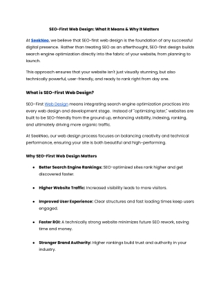 SEO Company in Bangalore - SeekNeo