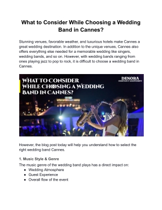 What to Consider While Choosing a Wedding Band in Cannes?