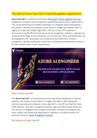 Azure AI Engineer Training in Ameerpet | Microsoft Azure AI