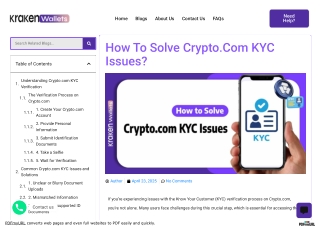 Crypto.com KYC Issues: common problems and how to fix