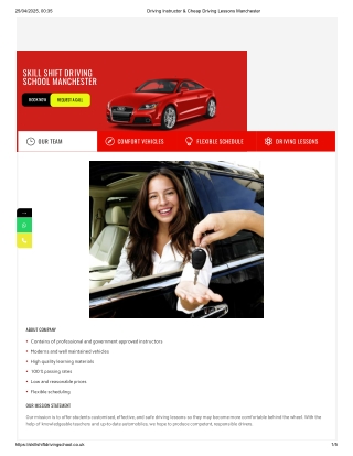 Driving Lessons great Manchester