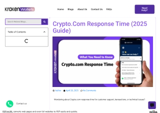 Wondering About Crypto.com Response Time