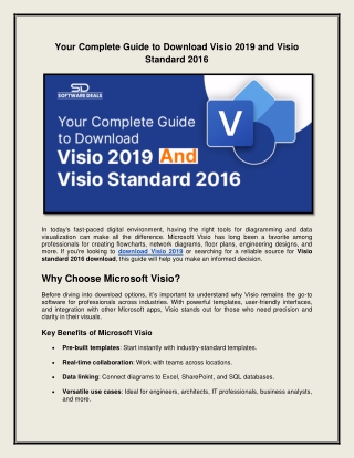Download Visio 2019 and Visio Standard 2016