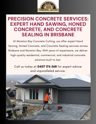 Professional Hand & Ring Sawing Services in Brisbane | Moreton Bay Concrete Cutt