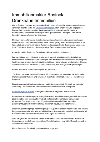Immobilienmakler Rostock _ Drenkhahn Immobilien