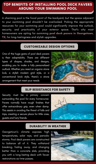 Top Benefits of Installing Pool Deck Pavers Around Your Swimming Pool