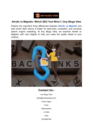 Ahrefs vs Majestic_ Which SEO Tool Wins_ _ Any Blogs View