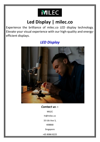 Led Display  milec.co