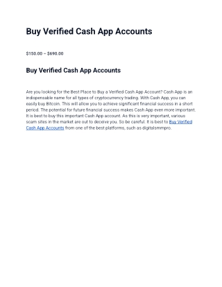 Buy Verified Cash App Accounts – Verified & Cash App Profiles for Sale