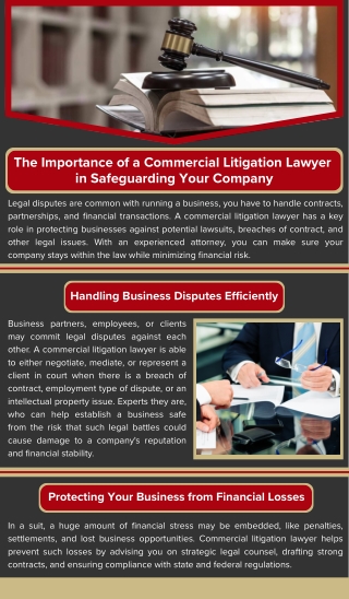 The Importance of a Commercial Litigation Lawyer in Safeguarding Your Company