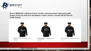 Buy Trendy Slang Men’s Hoodies