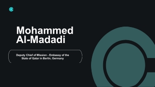 Mohammed Al-Madadi - A Competitive Strategist - Doha, Qatar