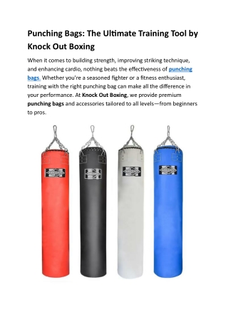 Punching Bags