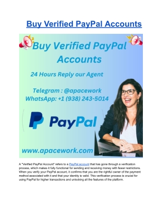Buy Verified PayPal Accounts