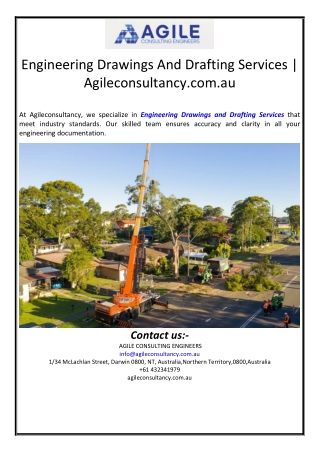 Engineering Drawings And Drafting Services | Agileconsultancy.com.au