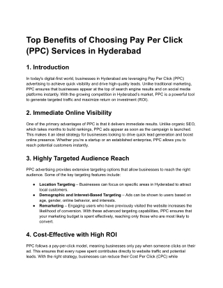 Top Benefits of Choosing Pay Per Click 26_02_25 (PPC) Services in Hyderabad (2)