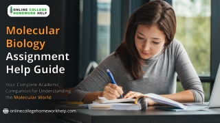Molecular Biology Assignment Help – A Complete Guide for Students