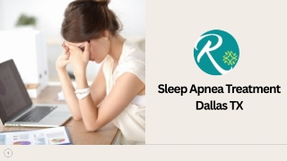 Sleep Apnea Treatment Dallas TX