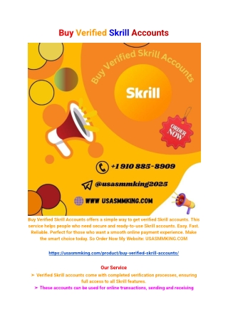 Buy Verified Skrill Accounts